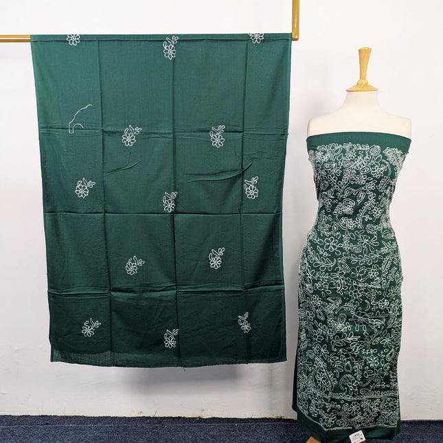 Lawn with Shadow + Chikankari Work Shirt Dupatta 3Pc Unstitched