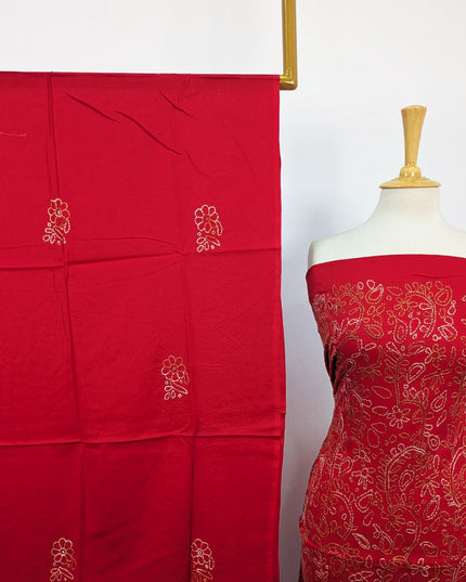 Lawn with Shadow + Chikankari Work Shirt Dupatta 3Pc Unstitched