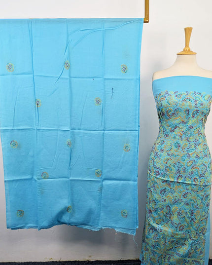 Lawn with Shadow + Chikankari Work Shirt Dupatta 3Pc Unstitched