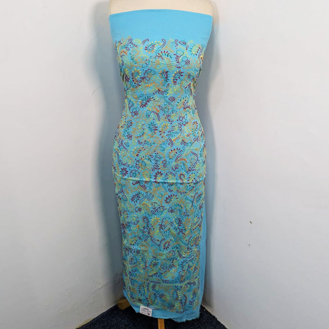 Lawn with Shadow + Chikankari Work Shirt Dupatta 3Pc Unstitched