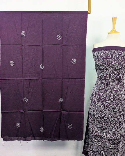 Fancy Lawn with Shadow + Chikankari Work 3Pc Unstitched