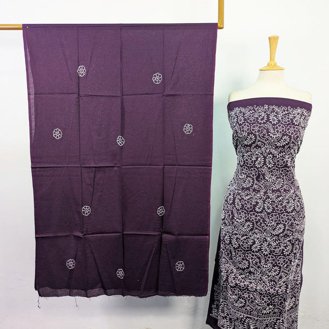 Fancy Lawn with Shadow + Chikankari Work 3Pc Unstitched