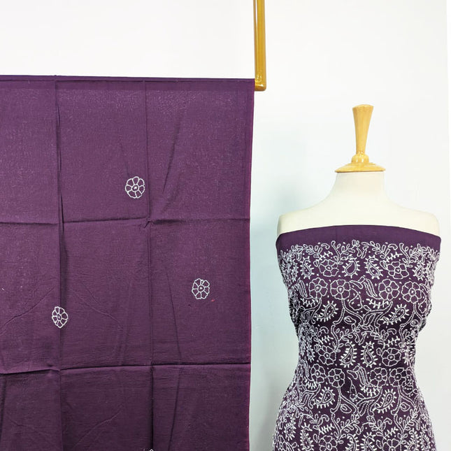 Fancy Lawn with Shadow + Chikankari Work 3Pc Unstitched