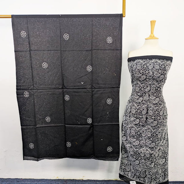 Fancy Lawn with Shadow + Chikankari Work 3Pc Unstitched