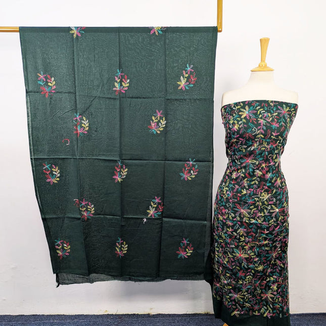 Fancy Lawn with Full Jaal Kacha Tanka Work 3Pc Unstitched