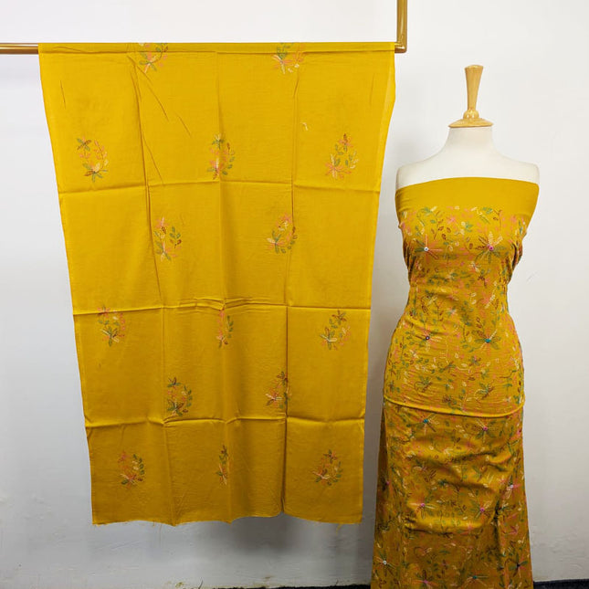 Fancy Lawn with Full Jaal Kacha Tanka Work 3Pc Unstitched