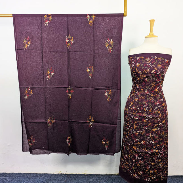 Fancy Lawn with Full Jaal Kacha Tanka Work 3Pc Unstitched