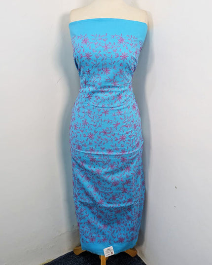 Lawn with Full Jaal Kacha Tanka Work 3Pc Unstitched