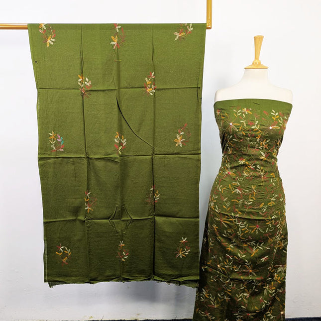 Fancy Lawn with Full Jaal Kacha Tanka Work 3Pc Unstitched