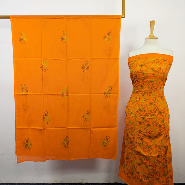 Fancy Lawn with Full Jaal Kacha Tanka Work 3Pc Unstitched