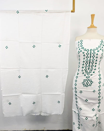 Lawn with Balochi Pakka Tanka + Mirror Work 3Pc Unstitched