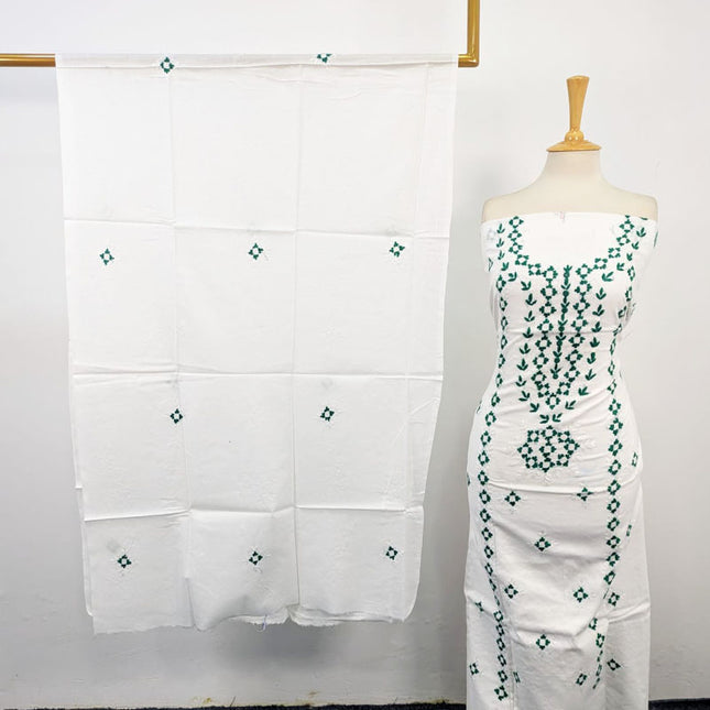 Lawn with Balochi Pakka Tanka + Mirror Work 3Pc Unstitched