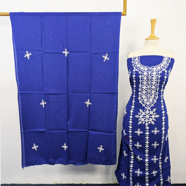 Lawn with Balochi Pakka Tanka + Mirror Work 3Pc Unstitched