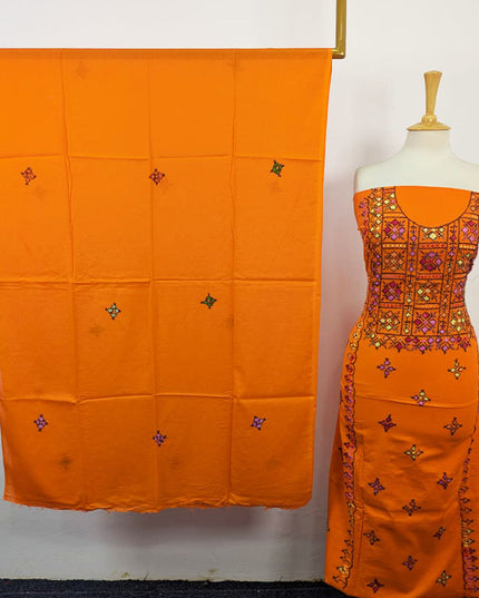 Fancy Lawn with Balochi Pakka Tanka + Mirror Work 3Pc Unstitched