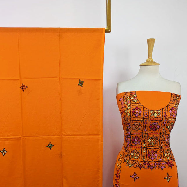 Fancy Lawn with Balochi Pakka Tanka + Mirror Work 3Pc Unstitched