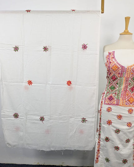 Lawn with Balochi Pakka Tanka + Mirror Work 3Pc Unstitched