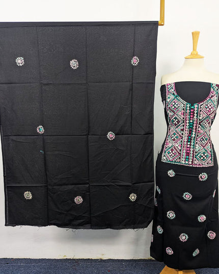 Lawn with Balochi Pakka Tanka + Mirror Work 3Pc Unstitched