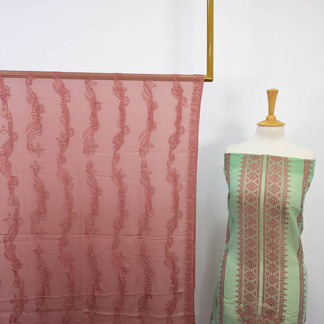 Fancy Embroidered Masuri 2PC Unstitched