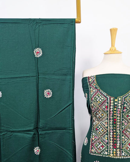 Lawn with Balochi Pakka Tanka + Mirror Work 3Pc Unstitched