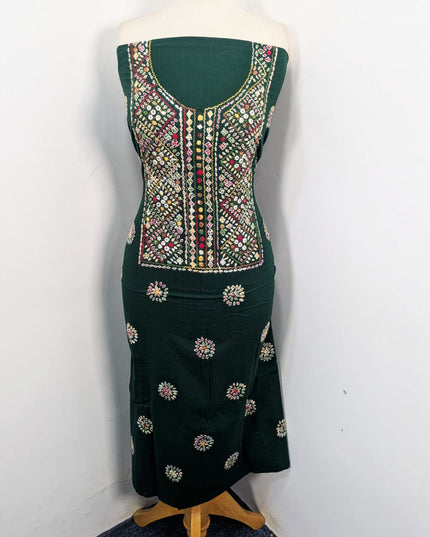 Lawn with Balochi Pakka Tanka + Mirror Work 3Pc Unstitched