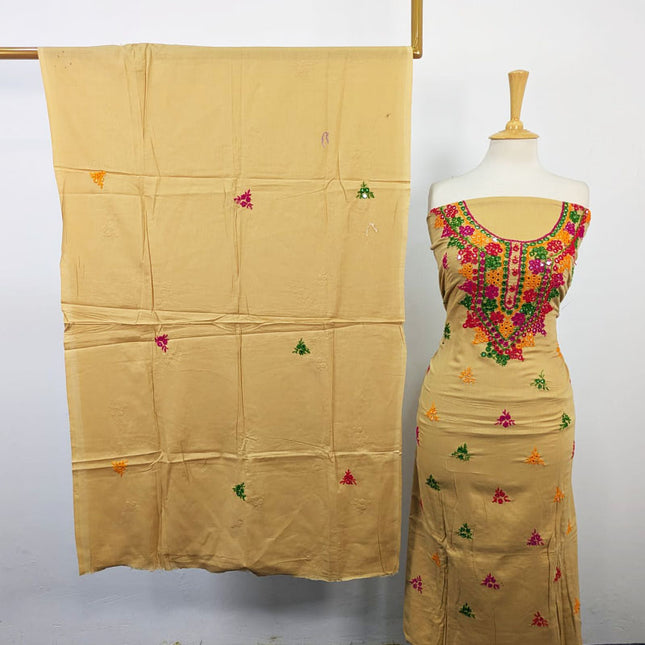 Lawn with Balochi Pakka Tanka + Mirror Work 3Pc Unstitched