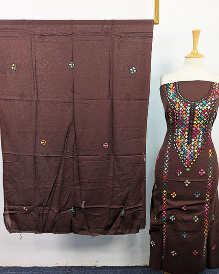 Balochi Pakka Tanka + Mirror Work Lawn 3Pc Unstitched