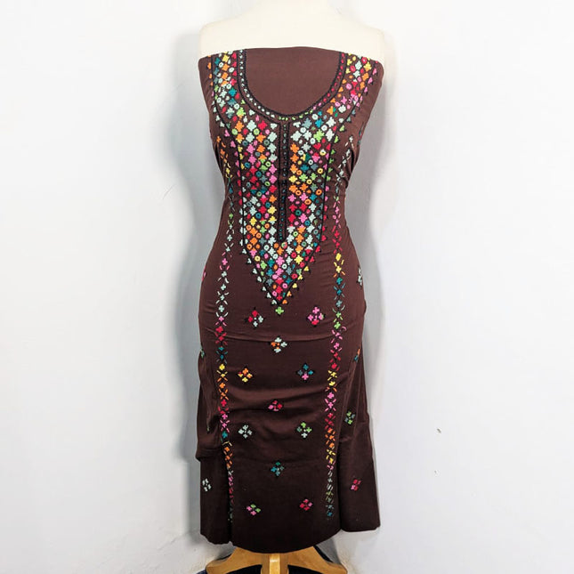 Balochi Pakka Tanka + Mirror Work Lawn 3Pc Unstitched