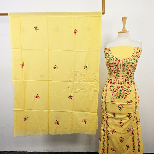 Lawn with Balochi Pakka Tanka + Mirror Work 3Pc Unstitched