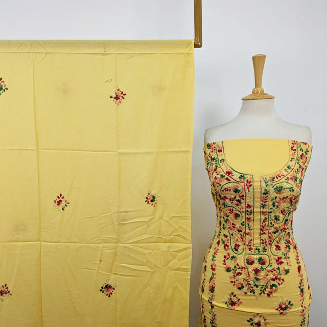 Lawn with Balochi Pakka Tanka + Mirror Work 3Pc Unstitched