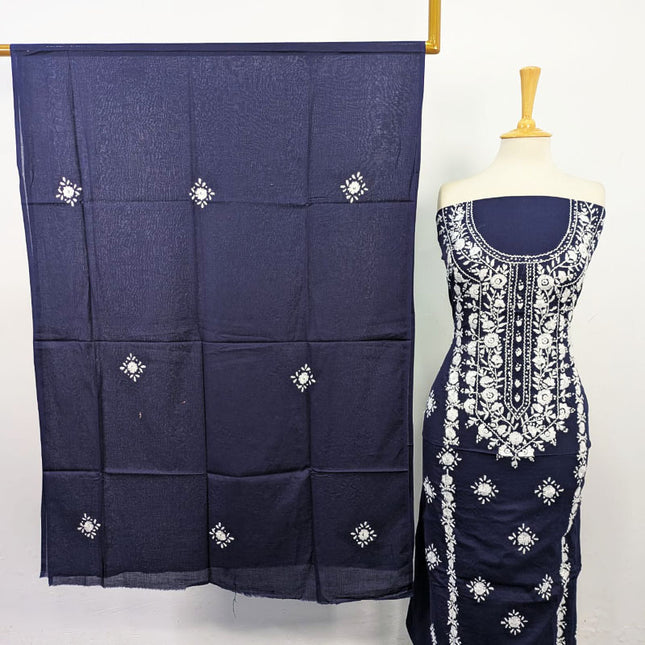 Fancy Lawn with Balochi Pakka Tanka + Mirror Work 3Pc Unstitched