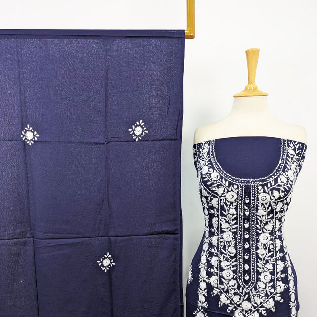 Fancy Lawn with Balochi Pakka Tanka + Mirror Work 3Pc Unstitched