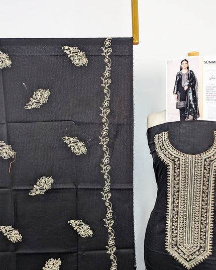 Classic Tana Dora Lawn with Embroidered Work 3Pc Unstitched - Jugni