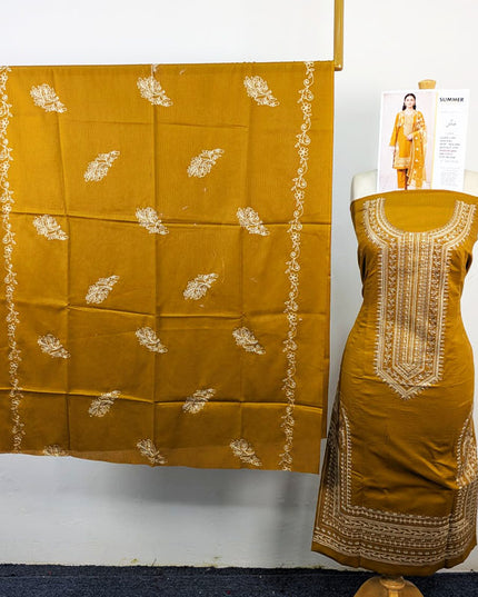 Classic Tana Dora Lawn with Embroidered Work 3Pc Unstitched - Jugni