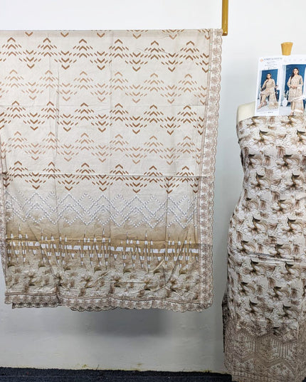 Digital Embroidered Lawn with Voil Dupatta 3Pc - Sobia Waseem (Mehwar 0.1)