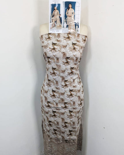 Digital Embroidered Lawn with Voil Dupatta 3Pc - Sobia Waseem (Mehwar 0.1)