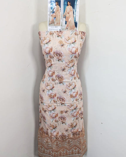 Fancy Digital Embroidered Lawn with Voil Dupatta 3Pc - Sobia Waseem (Mehwar 0.1)