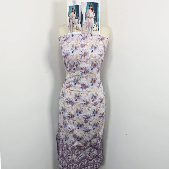 Digital Embroidered Lawn with Voil Dupatta 3Pc - Sobia Waseem (Mehwar 0.1)