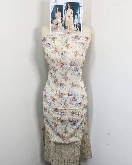 Fancy Digital Embroidered Lawn with Voil Dupatta 3Pc - Sobia Waseem (Mehwar 0.1)