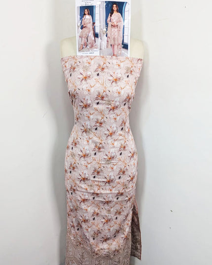 Digital Embroidered Lawn with Voil Dupatta 3Pc - Sobia Waseem (Mehwar 0.1)