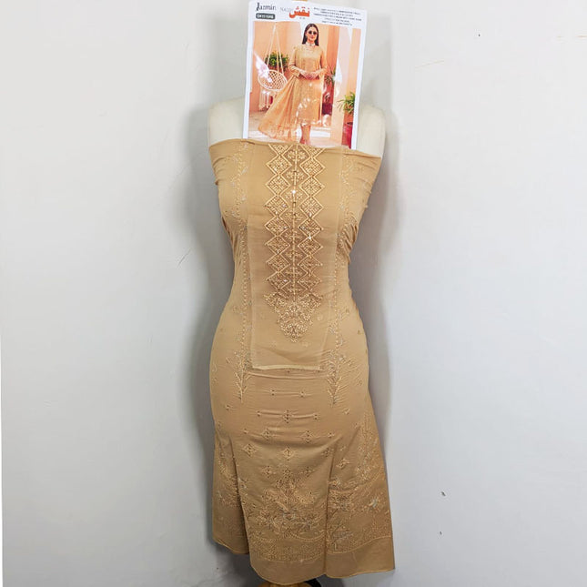 Exclusive Sequence Embroidered Dyed Lawn 3Pc Unstitched - Jazmin