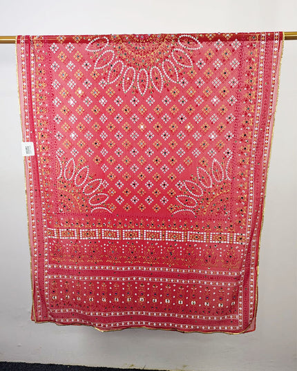 Fancy Chiffon with Chunnri, Mirror & Sitara Work Dupatta