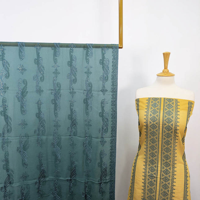 Fancy Embroidered Masuri 2PC Unstitched