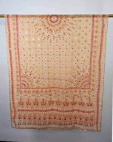 Fancy Chiffon with Chunnri, Mirror & Sitara Work Dupatta