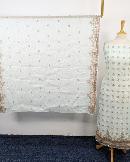 Fancy Silk with Cut Dana Work 2PC Unstitched