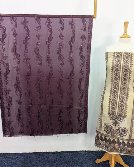 Fancy Embroidered Masuri 2PC Unstitched