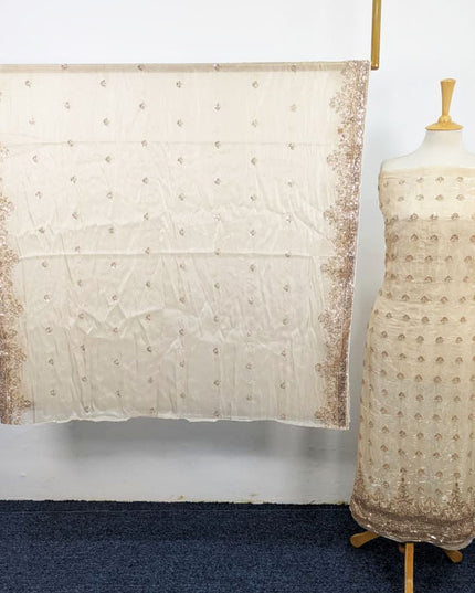 Fancy Silk with Cut Dana Work 2PC Unstitched