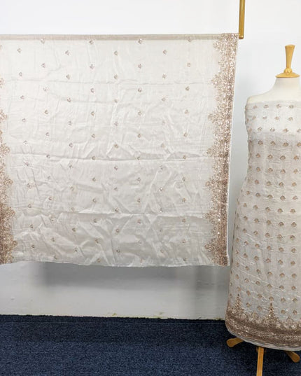 Fancy Silk with Cut Dana Work 2PC Unstitched