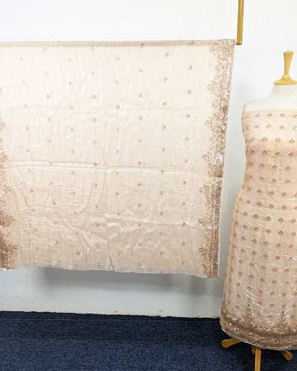 Fancy Silk with Cut Dana Work 2PC Unstitched