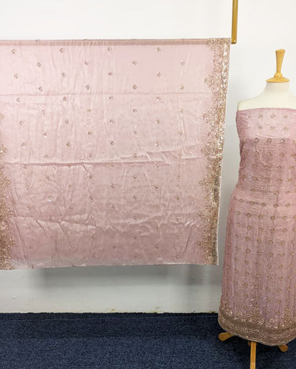 Fancy Silk with Cut Dana Work 2PC Unstitched