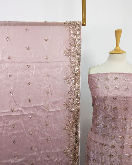 Fancy Silk with Cut Dana Work 2PC Unstitched